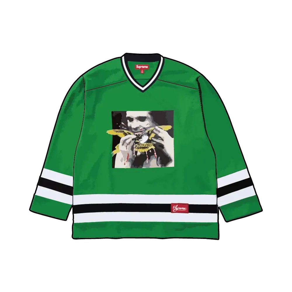 Supreme x ANTIHERO Ozzy Hockey Jersey "Green"