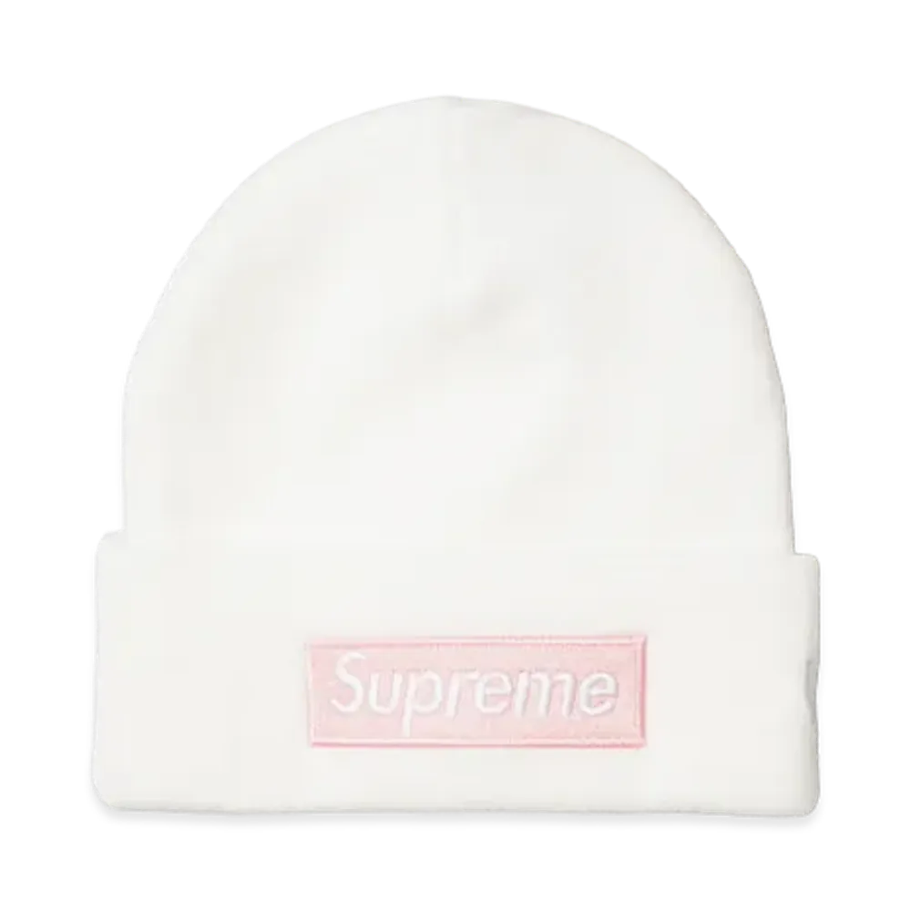Supreme x NEW ERA Box Logo Beanie (25FW) "White"