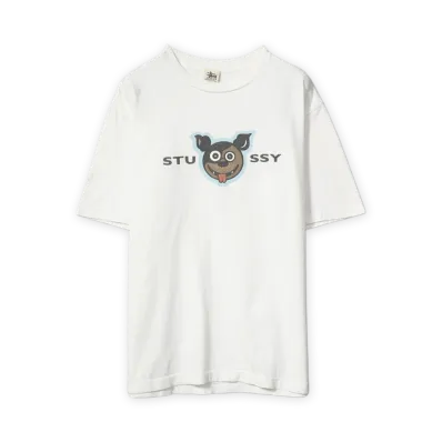 Stussy 90's Dog T-Shirt "White"