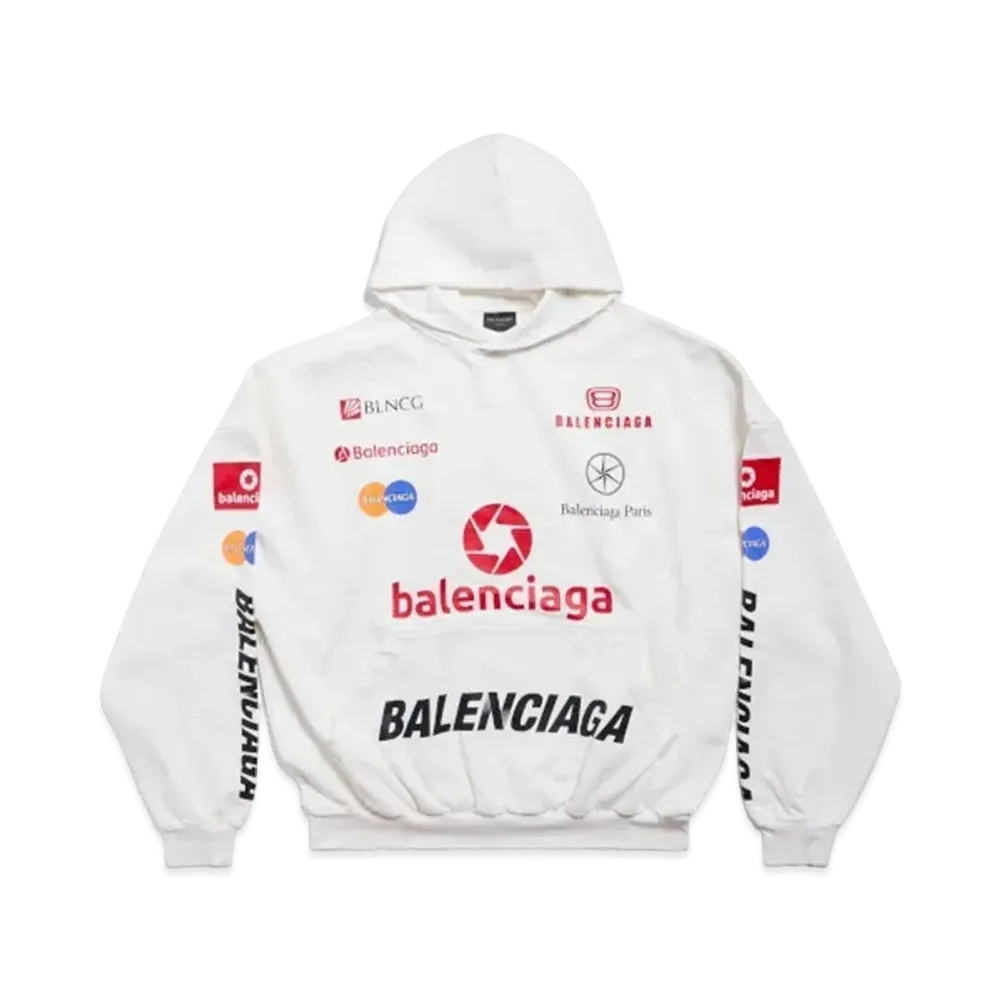 BALENCIAGA Top League Hoodie Oversized "White"