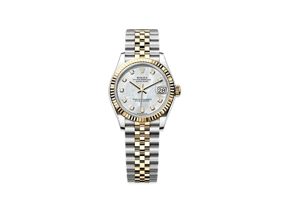 ROLEX Datejust 31mm Oystersteel & Yellow Gold 278273 "White Mother-of-Pearl"