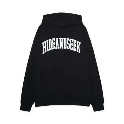 Hide and Seek College Hooded Sweat Shirt(24aw) "BLACK"