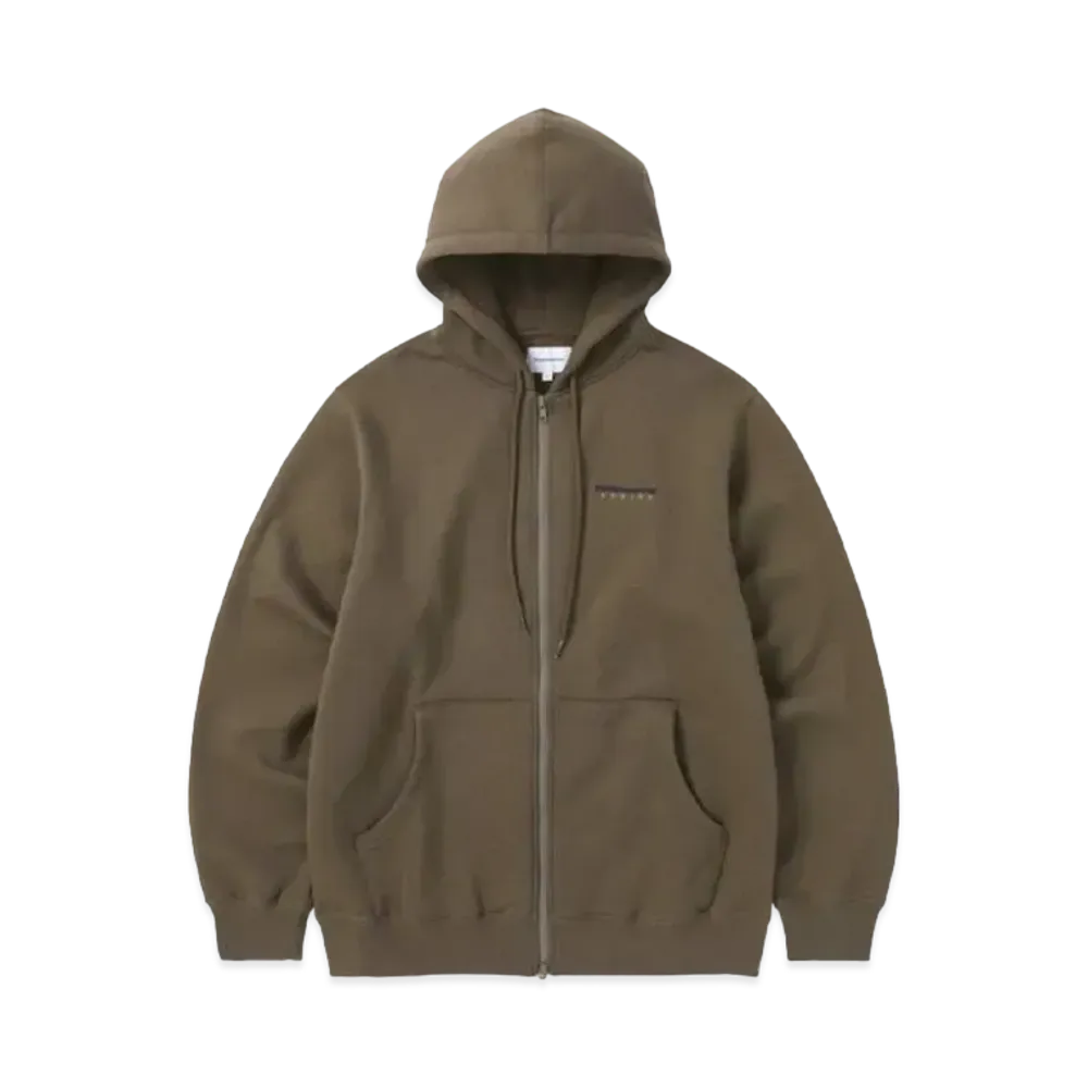 thisisneverthat DSN-Logo Zip Up Hoodie "Brown"