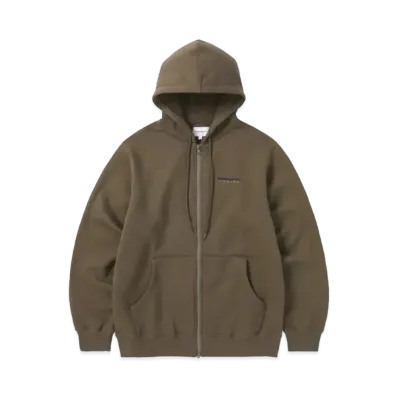 thisisneverthat DSN-Logo Zip Up Hoodie "Brown"