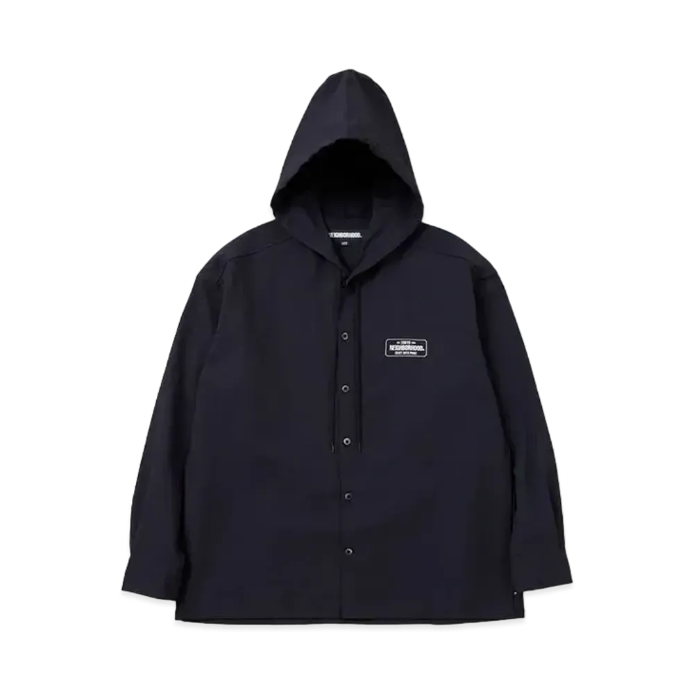 NEIGHBORHOOD Hooded Shirt LS "Black"