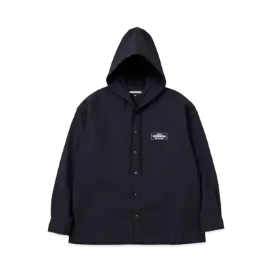 NEIGHBORHOOD Hooded Shirt LS "Black"