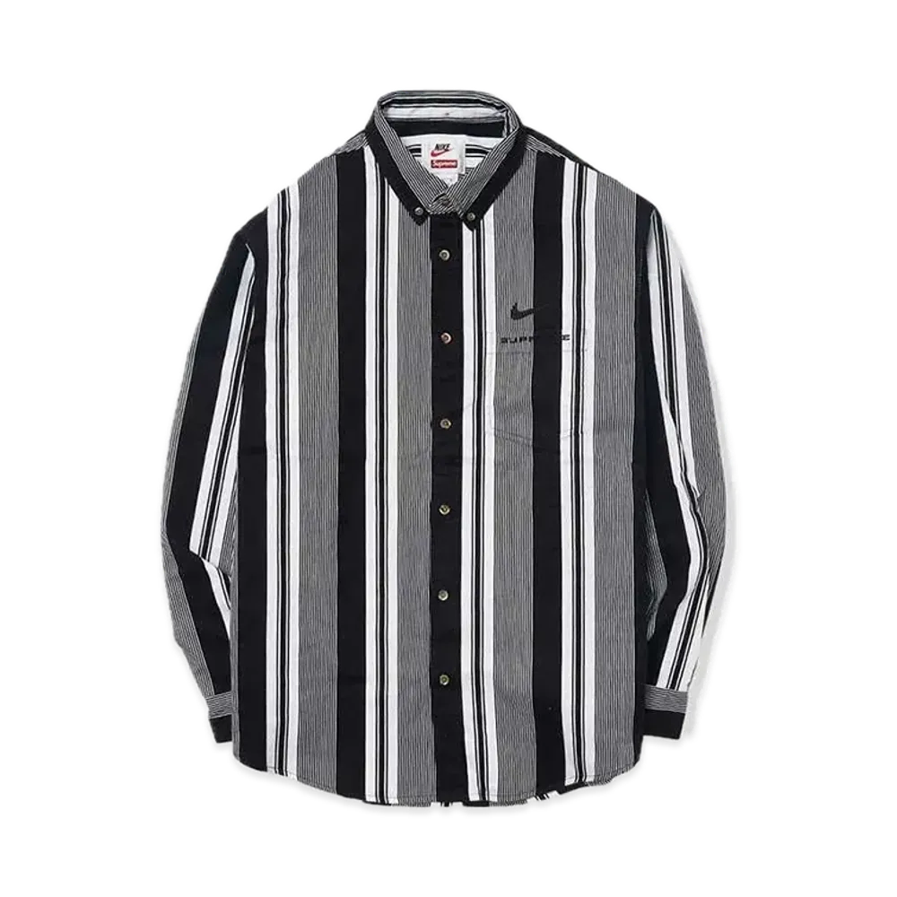 Supreme x Nike Cotton Twill Shirt "Black"
