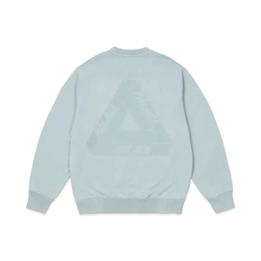 PALACE Spray Tri-Ferg Crew "Hazy Blue"