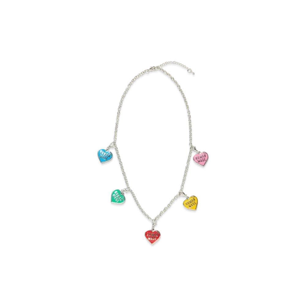 HUMAN MADE FIVE HEART NECKLACE "Silver"