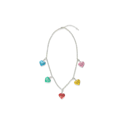 HUMAN MADE FIVE HEART NECKLACE "Silver"