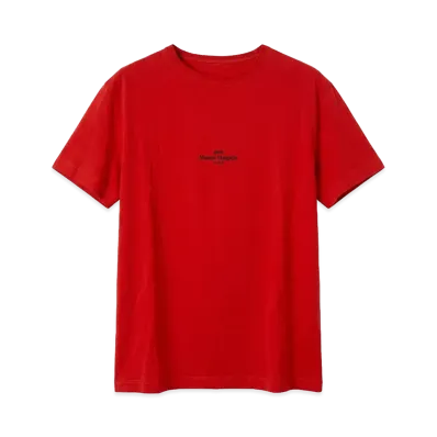Maison Margiela Distorted Logo T-Shirt "Red"