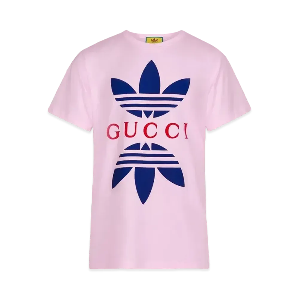 adidas Gucci Cotton Jersey T-Shirt "Light Pink"