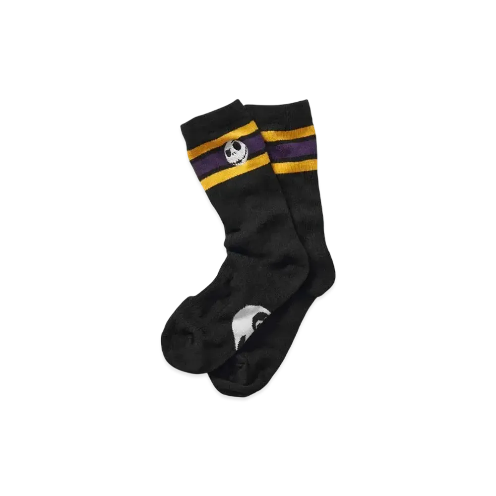 graniph x THE NIGHTMARE BEFORE CHRISTMAS Jack Face Long Socks "Black"
