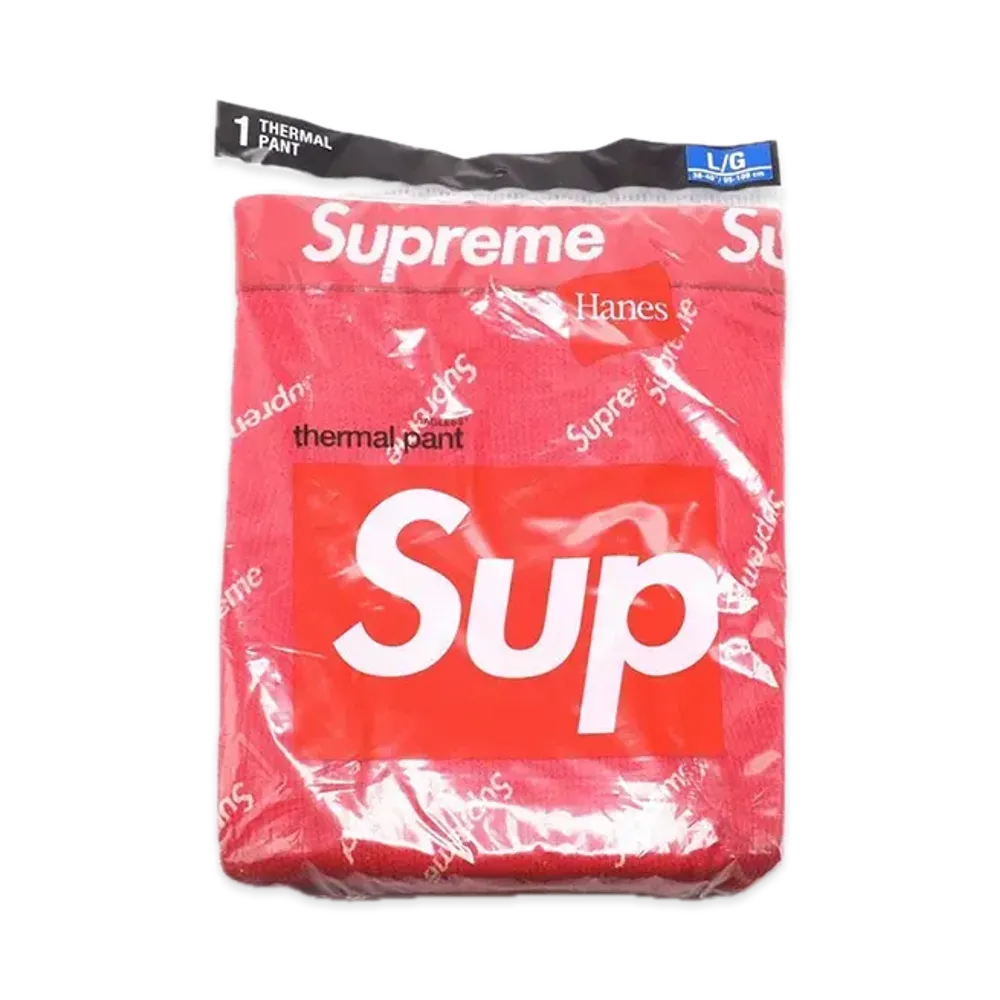 Supreme x Hanes Thermal Pant (1 Pack) "Red" (20FW)