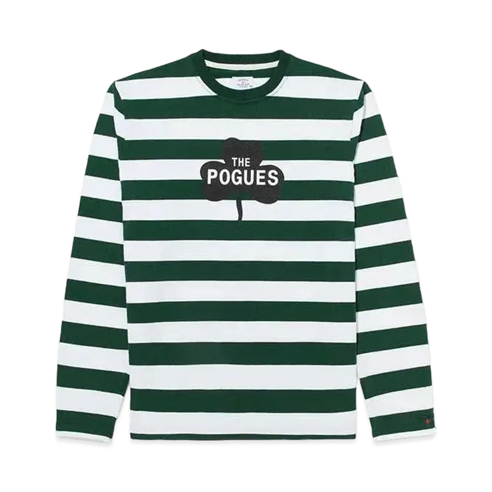 Noah x The Pogues Long Sleeve Top "Bottle & White"