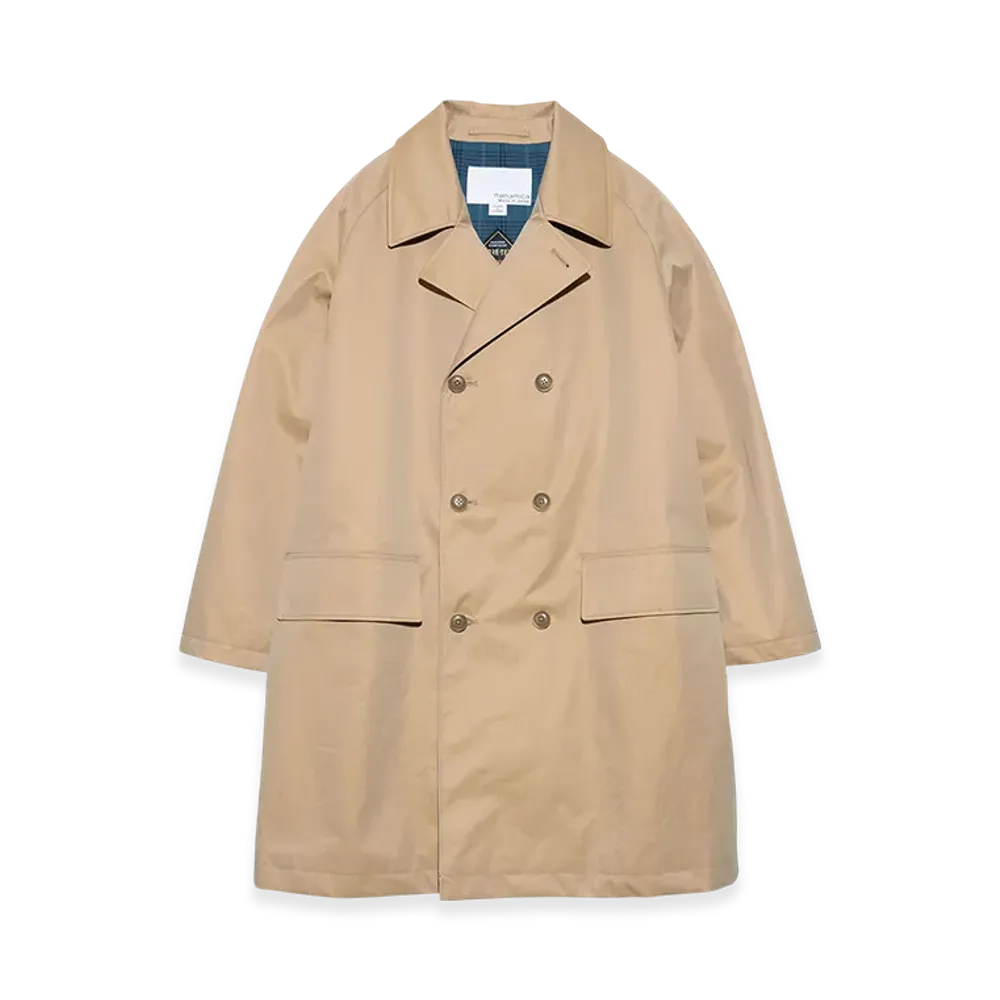 nanamica 2L Cotton Gore-Tex Double Breasted Coat "Beige"