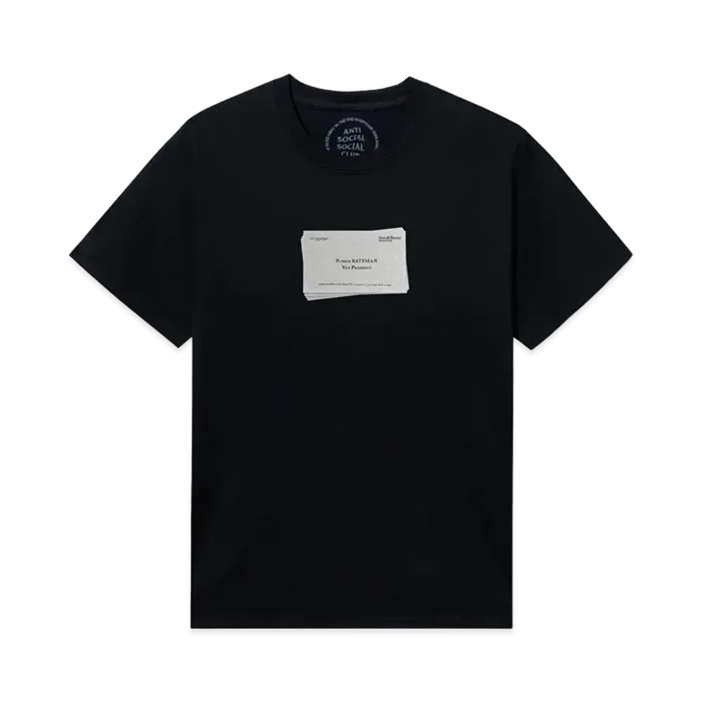 ANTI SOCIAL SOCIAL CLUB Business Card Tee "Black"