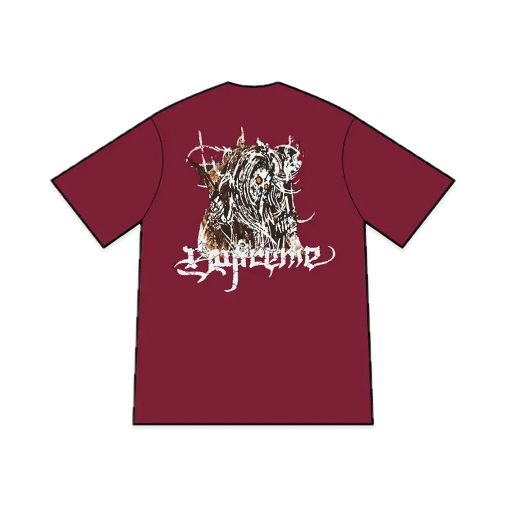 シュプリーム サタン Tシャツ "カーディナル"