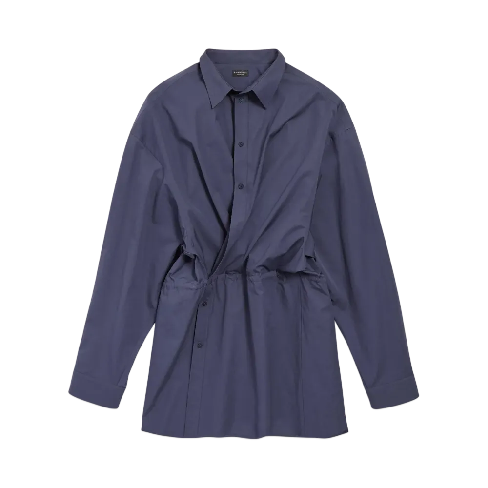BALENCIAGA Women's Shirt Mini Dress "Fade Blue"