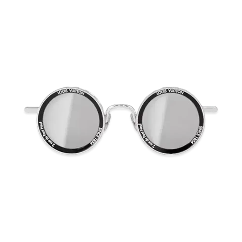 Louis Vuitton LV Super Vision Metal Round Sunglasses "Silver"