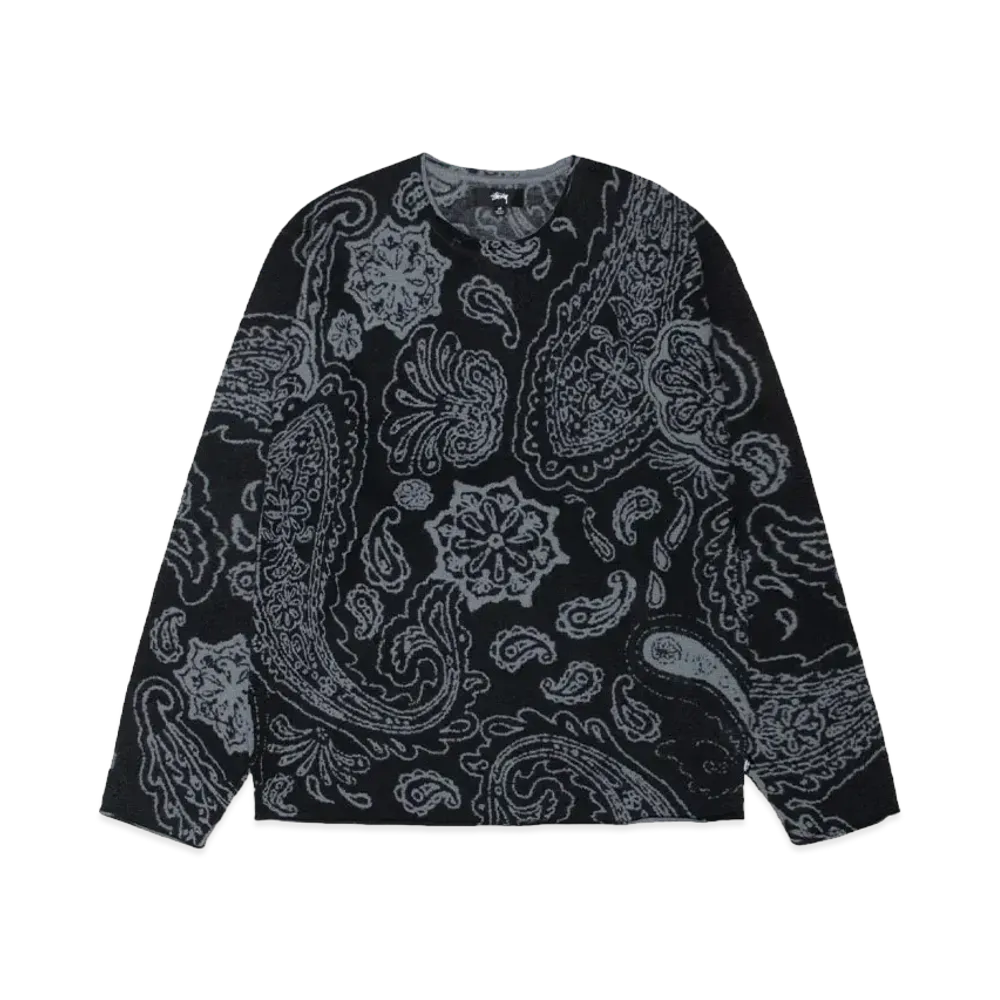 Stussy Paisley Sweater "Black"