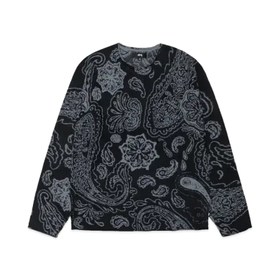 Stussy Paisley Sweater "Black"