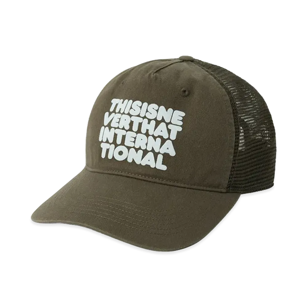 thisisneverthat Washed Trucker Cap "Olive"