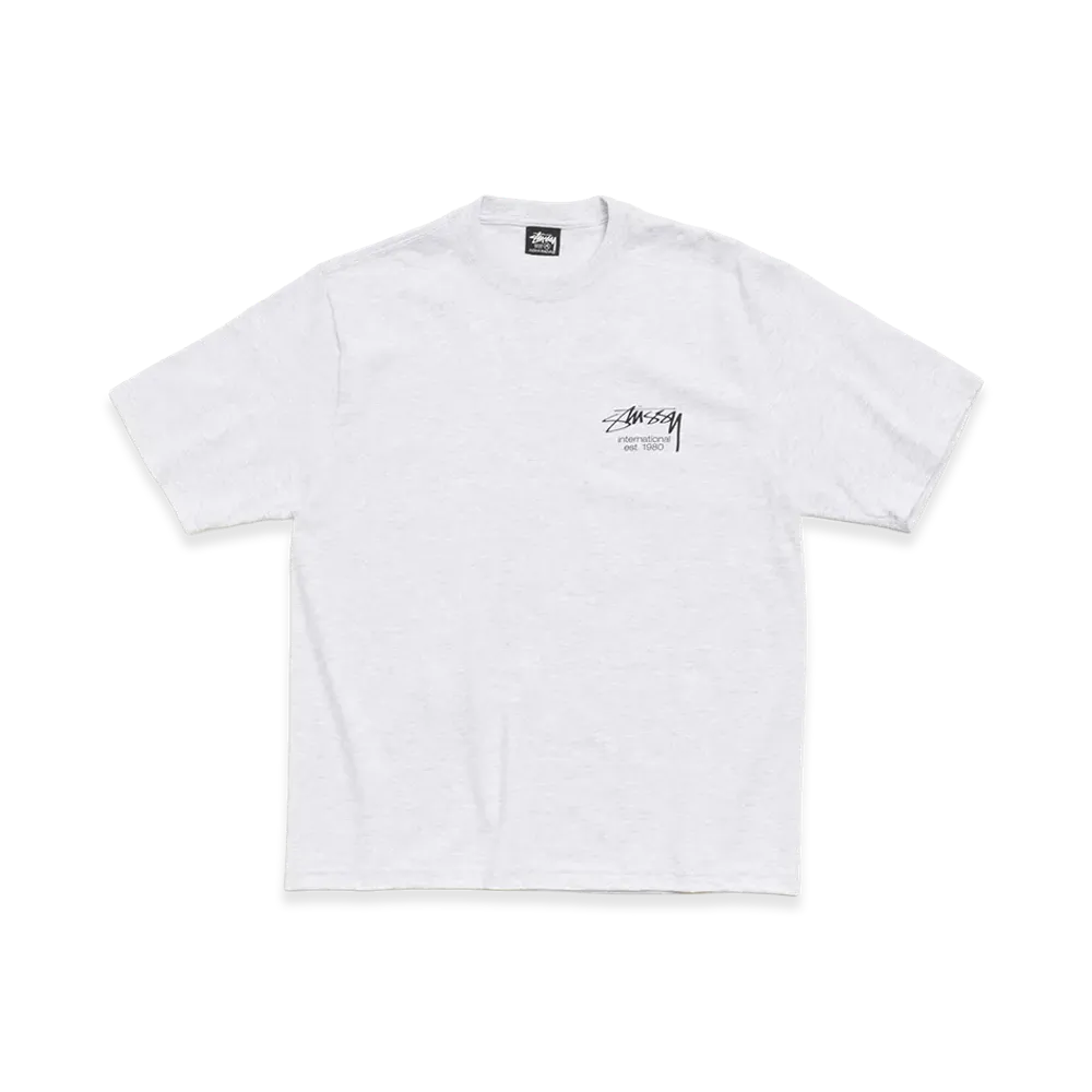 Stussy Dice Clock Tee "Ash Heather"