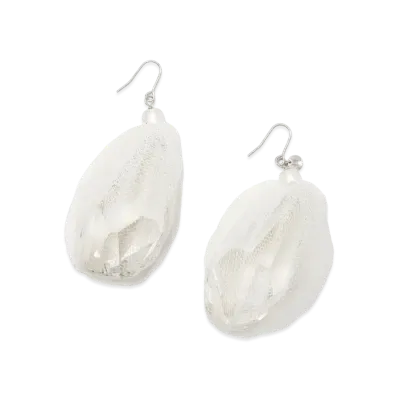 UNDERCOVER Silk Tulle Swarovski Pierce "White"
