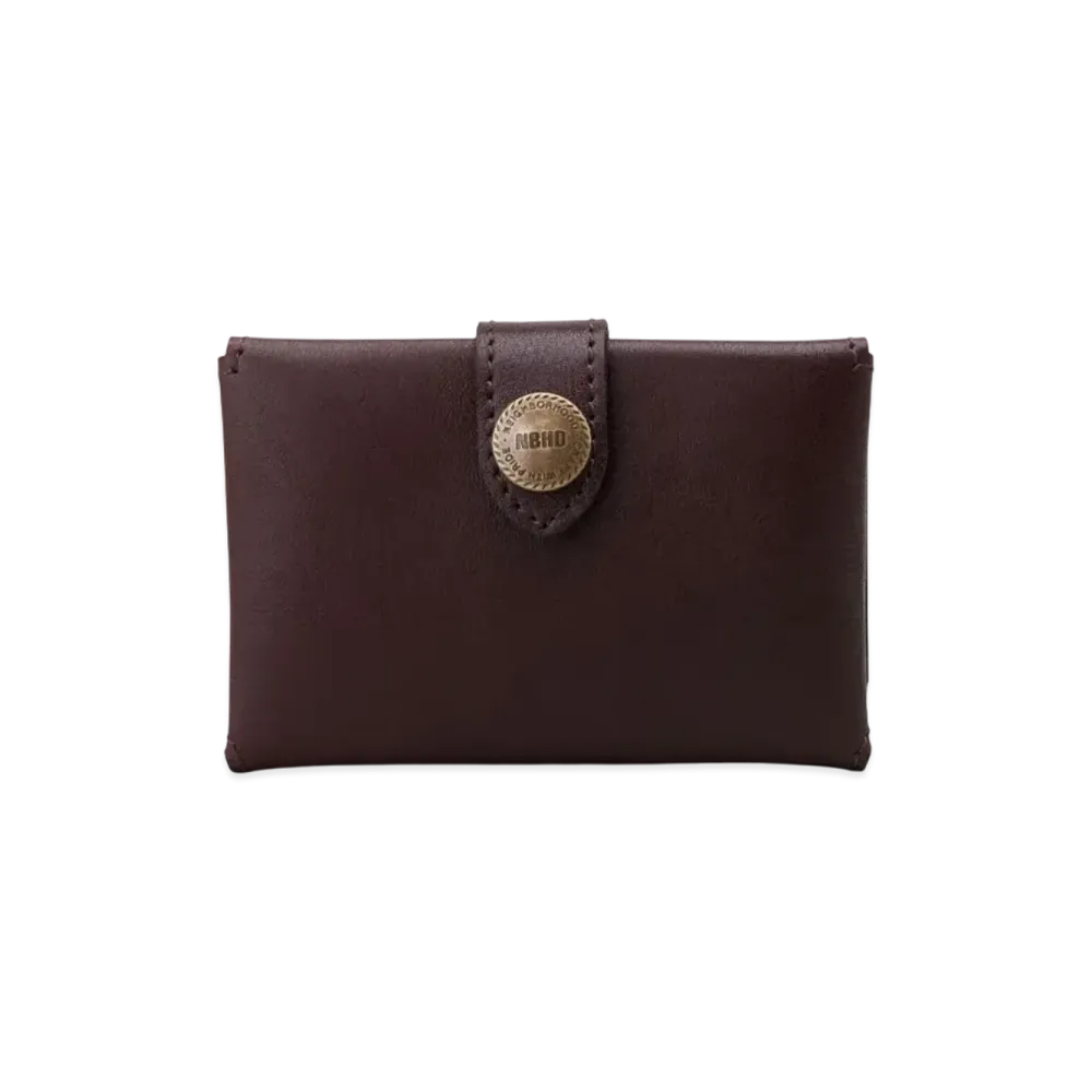 NEIGHBORHOOD Leather Card Case "Brown"