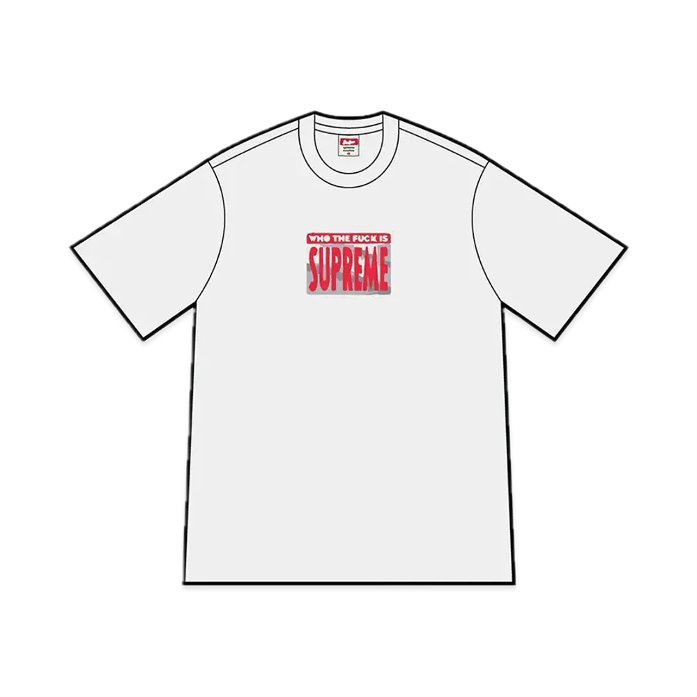 Supreme Who The Fuck Tee "Ash Grey"