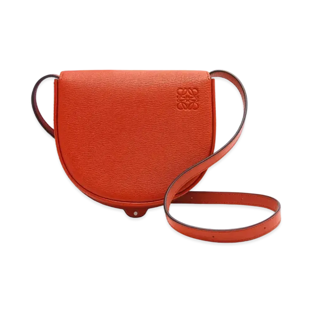 LOEWE Heel Duo Bag In Goatskin "Red Orange"