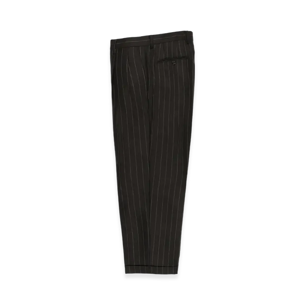WACKO MARIA x Dormeuil Striped Pleated Trousers (Type-1,2,Double) "Black"