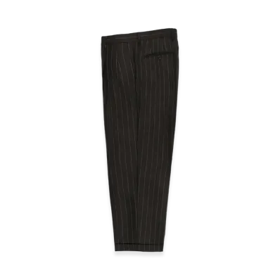 WACKO MARIA x Dormeuil Striped Pleated Trousers (Type-1,2,Double) "Black"