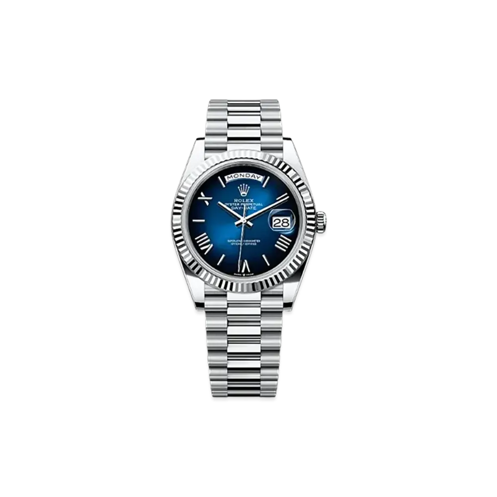 ROLEX Day-Date 40mm Platinum 228236 "Blue Ombre"