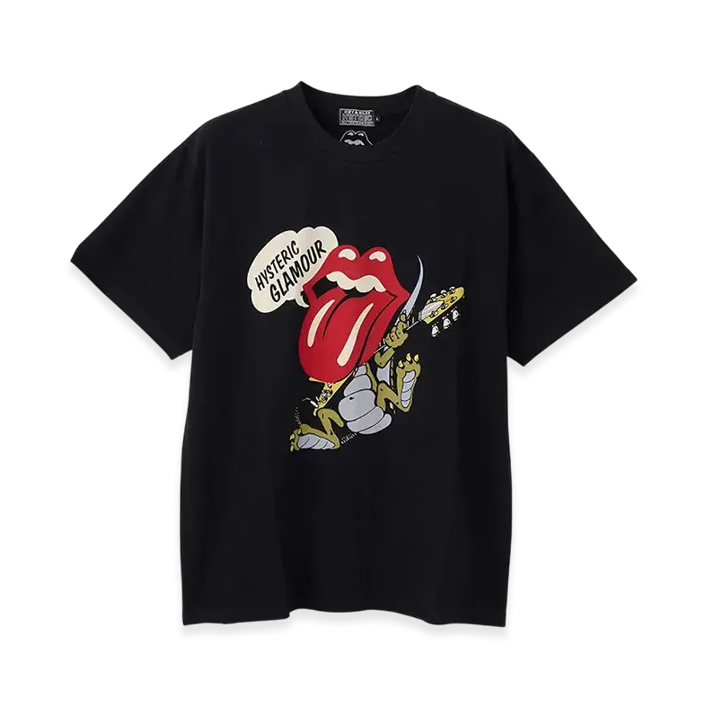 HYSTERIC GLAMOUR x THE ROLLING STONES T-shirt "Black"