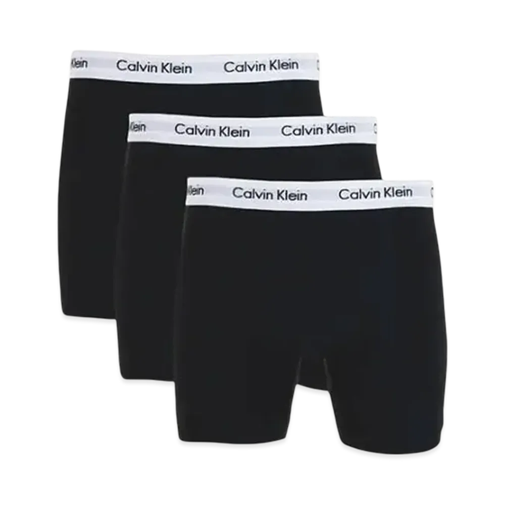 Calvin Klein 3 Pieces Cotton Stretch Boxer Shorts "Black/White"