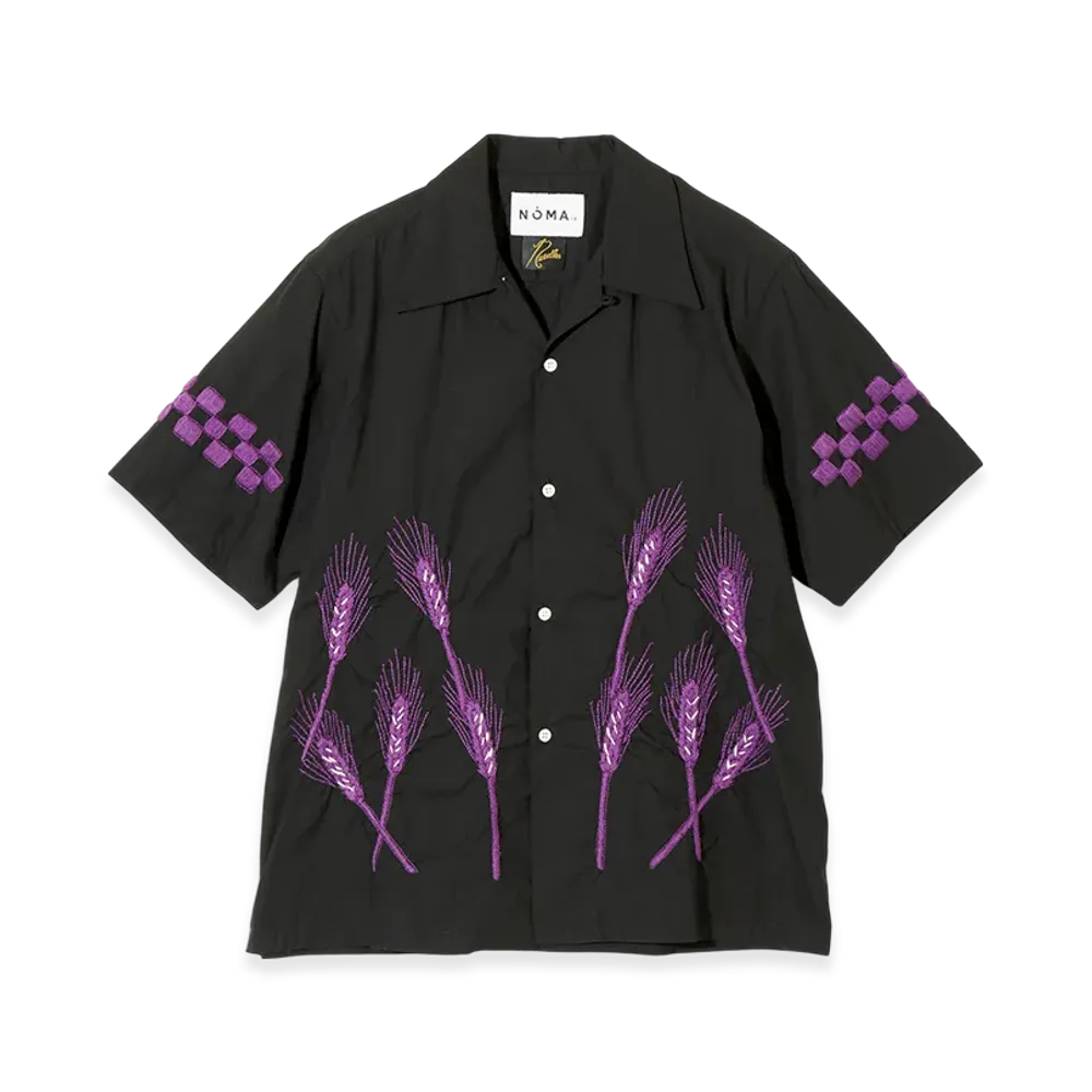 NEEDLES x NOMA t.d.S/S Classic Shirt - Hand Embroidery "Black"
