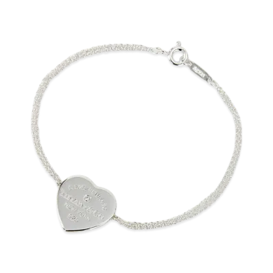Tiffany & Co. Return to Tiffany Heart Double Chain Bracelet with Diamonds "Silver"