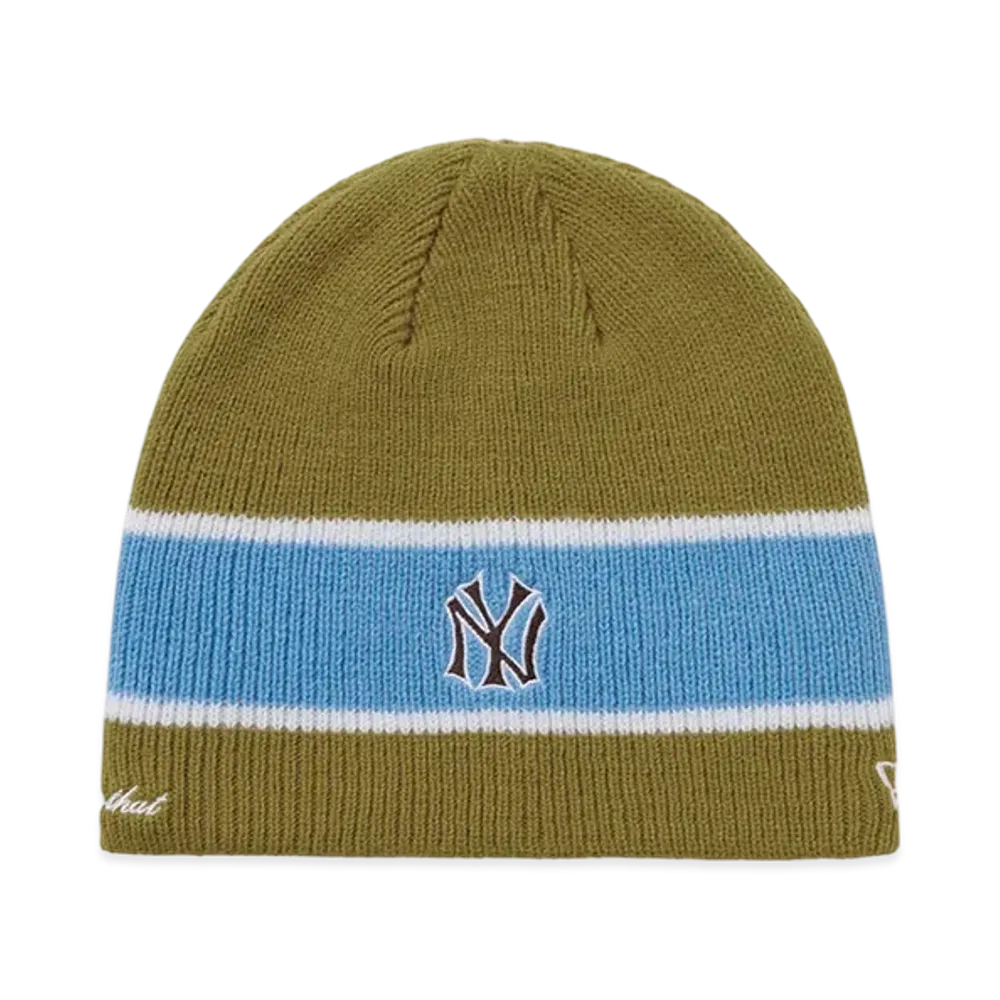 thisisneverthat x NEW ERA Stripe Beanie NEYYAN "Olive"