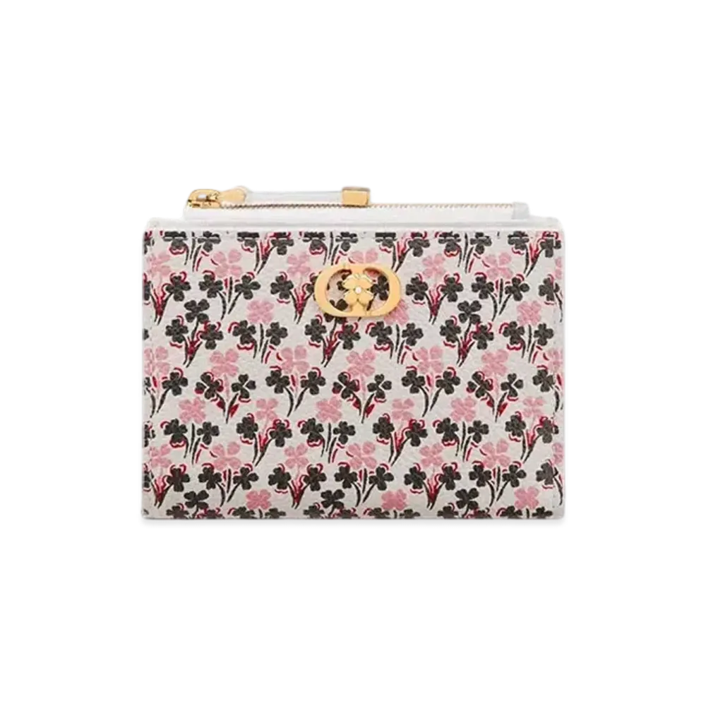 Dior Caro Dahlia Wallet Lucky Dior Clover Calfskin Japan Exclusive "Ivory/Pink/Black"