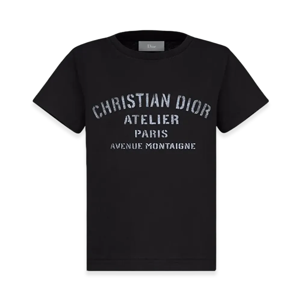 Dior Kids Christian Atelier Cotton Jersey T-Shirt "Black"