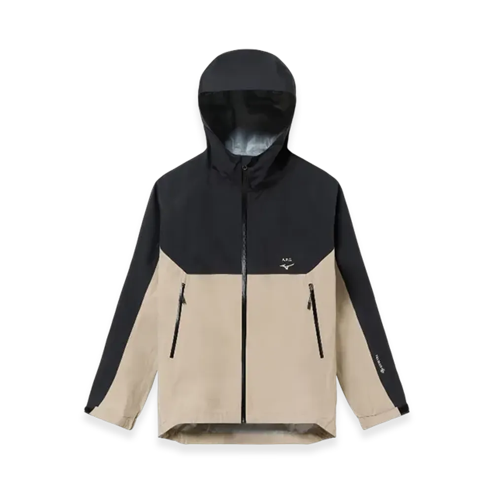 A.P.C. x Mizuno GORE-TEX Coquille Jacket "Black Taupe"