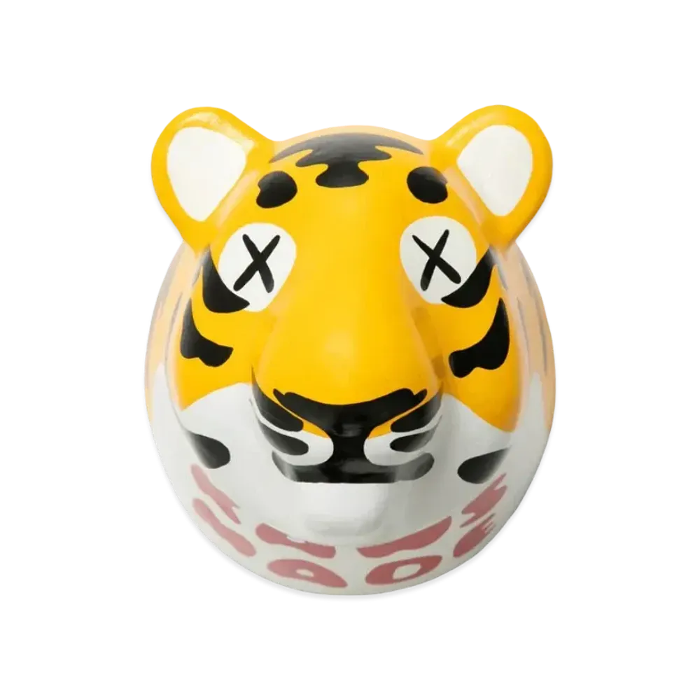 HUMAN MADE x KAWS TIGER TROPHY PAPER MACHE DISPLAY "Yellow"