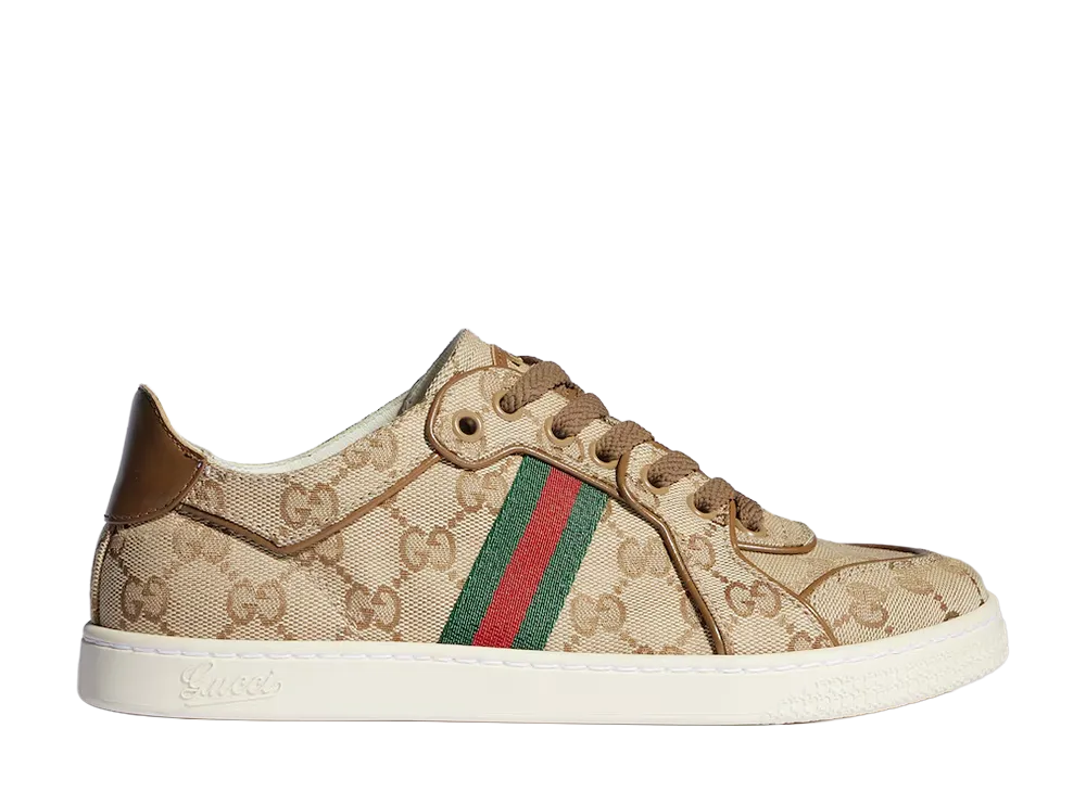 GUCCI Women's Stretch Low-Top Sneaker "Sand/Brown"