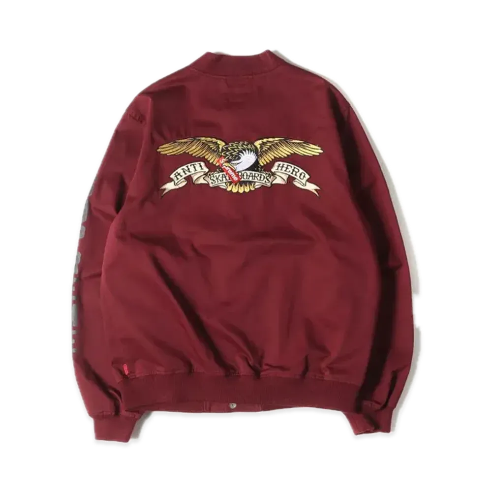 Supreme x ANTIHERO Bomber Jaket "Burgundy"