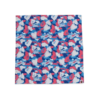A BATHING APE x EMOTIONALLY UNAVAILABLE Bandana "Blue"