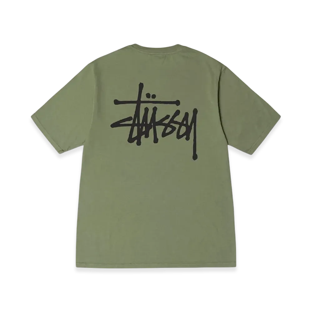 Stussy Basic Stussy Pigment Dyed Tee 2023 "Artichoke"
