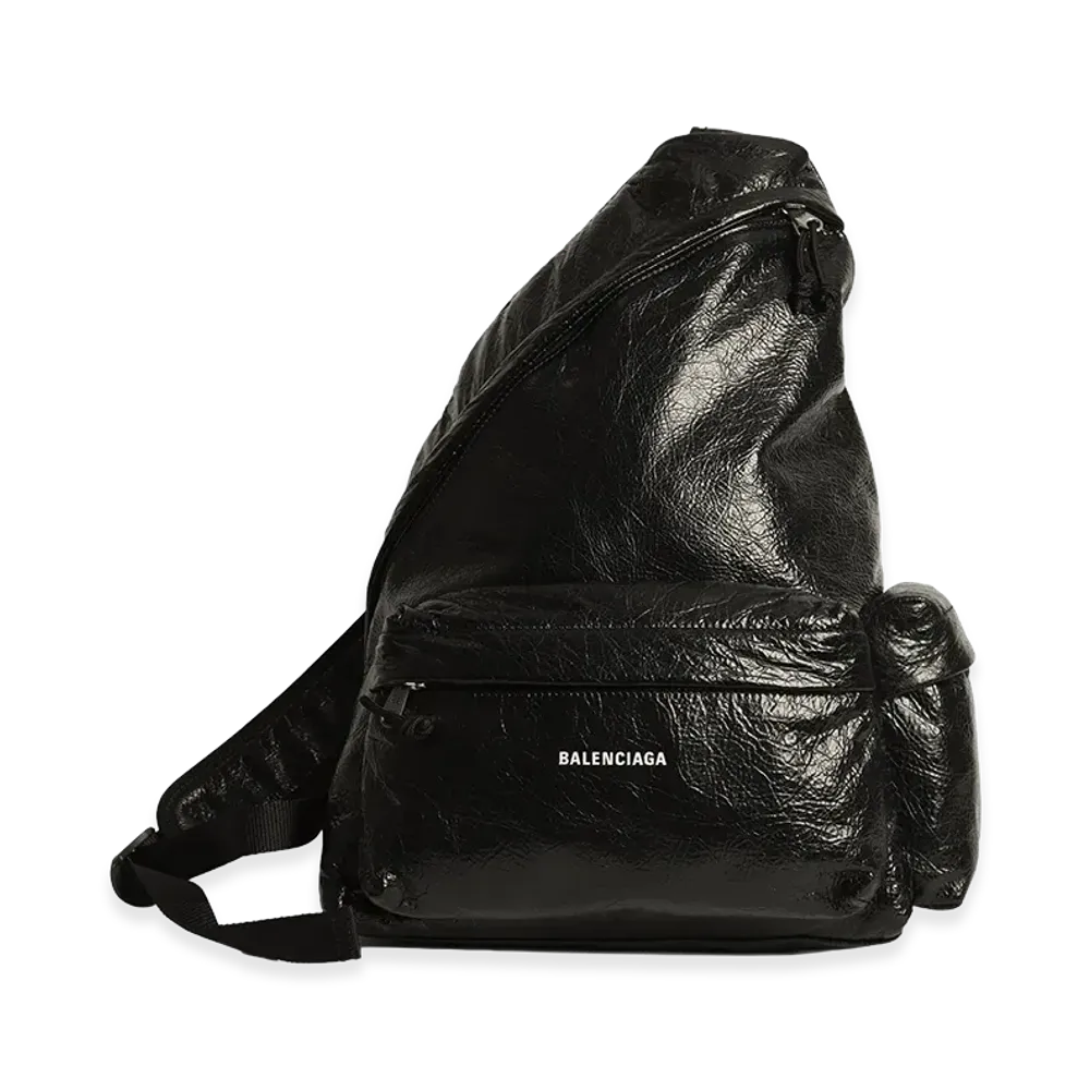 BALENCIAGA Explorer Single Strap Backpack "Black"