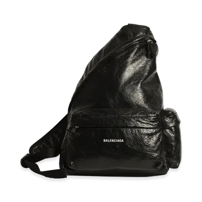 BALENCIAGA Explorer Single Strap Backpack "Black"